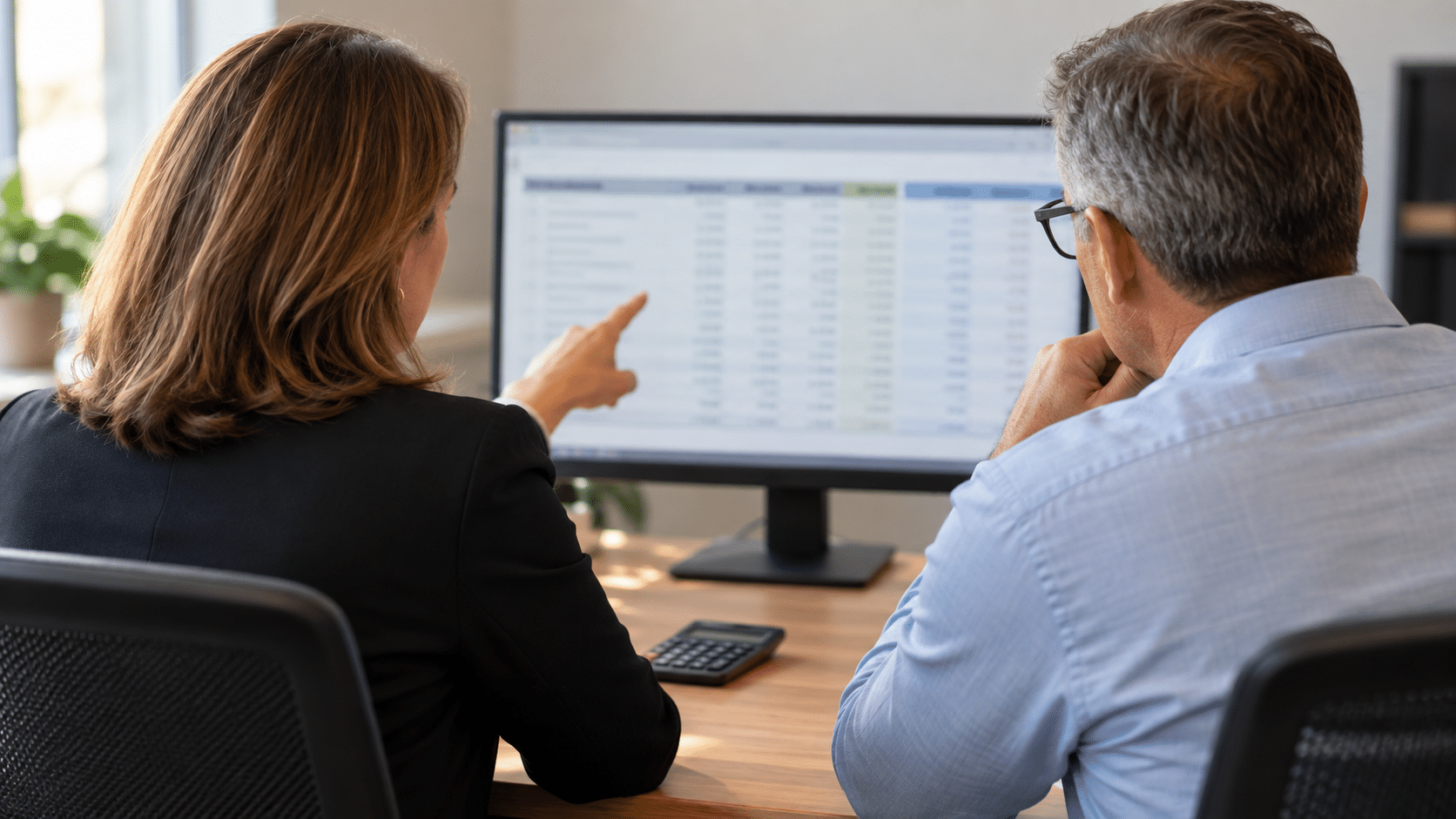 HOA financial reviewers comparing unlabeled expense records and supporting documents